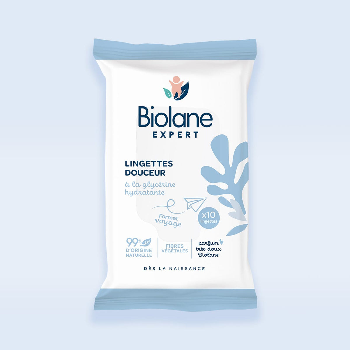 Biolane Expert Lingettes douceur voyage x10 - Biolane Expert