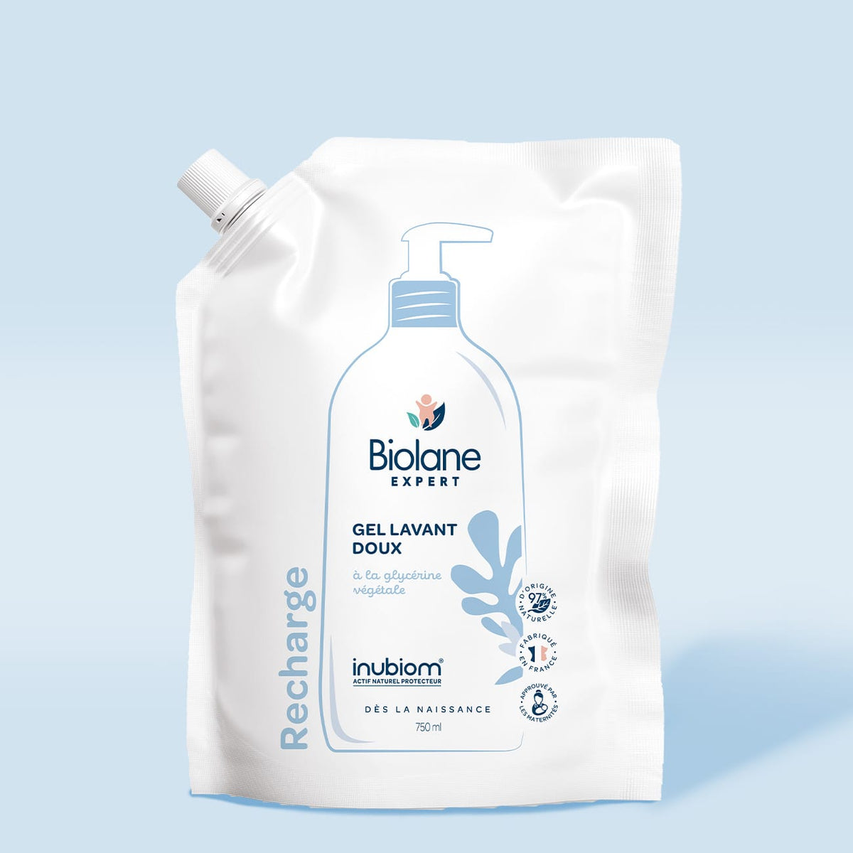 Éco-recharge Gel lavant doux 750 ml - Biolane Expert