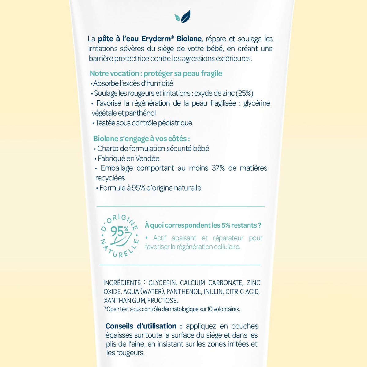 Biolane Change Pâte à l'eau Eryderm