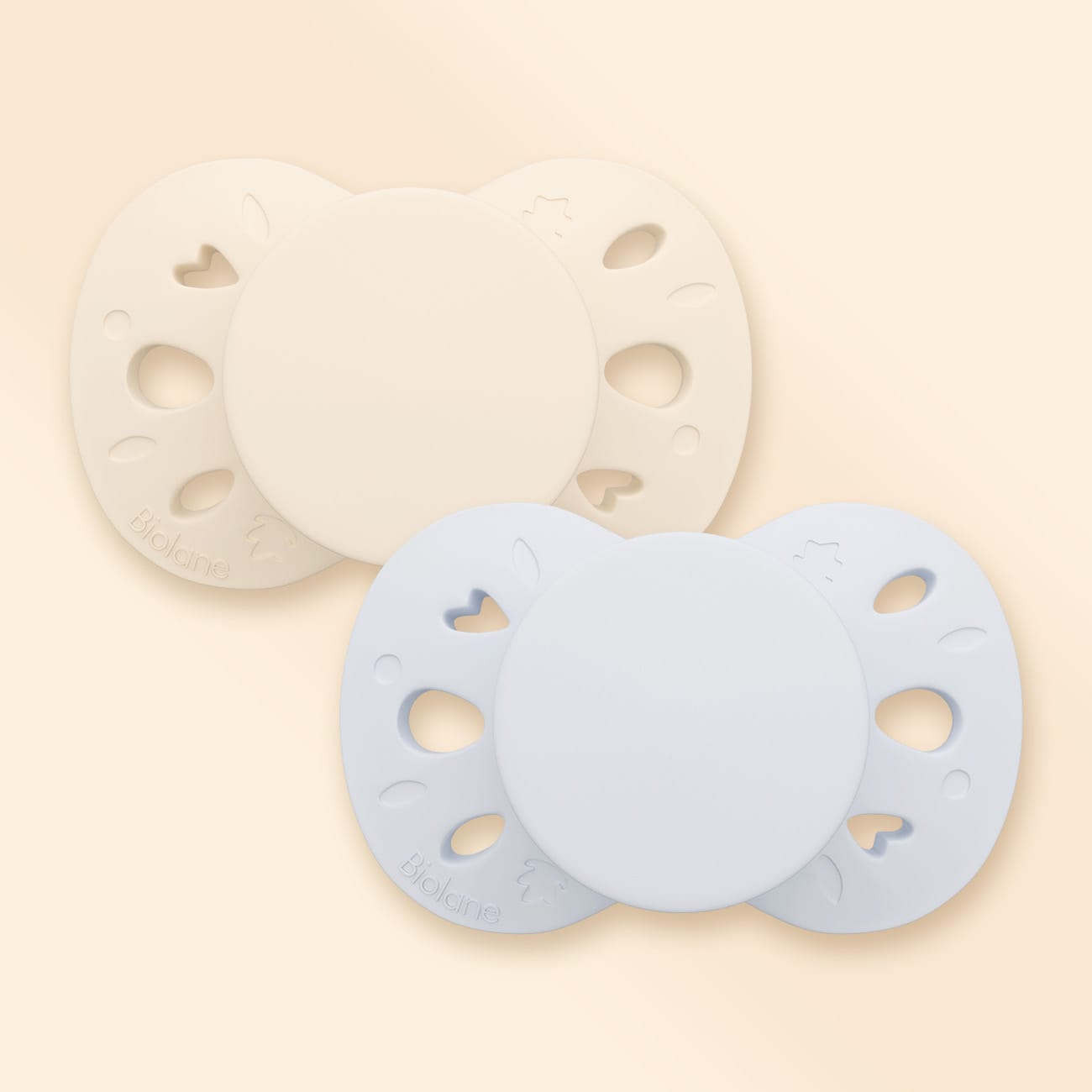 Lot de 2 sucettes anatomiques 0-6 mois Bleu
