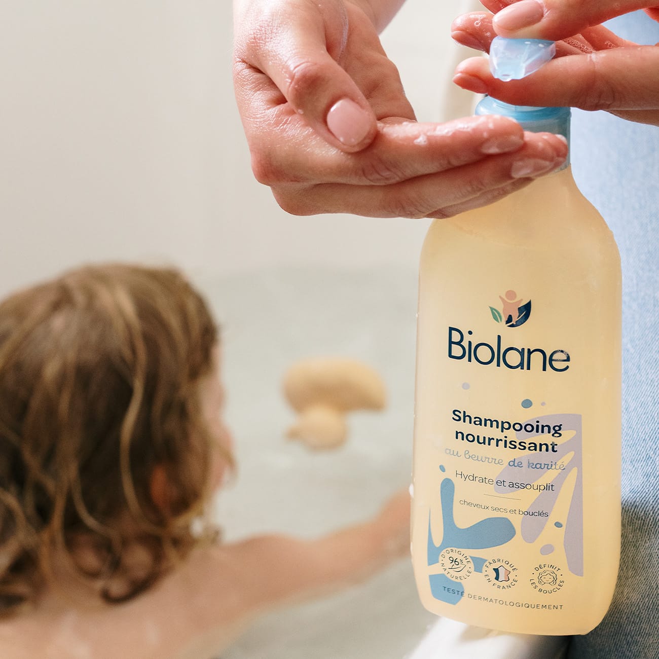 Shampooing nourrissant cheveux bouclés