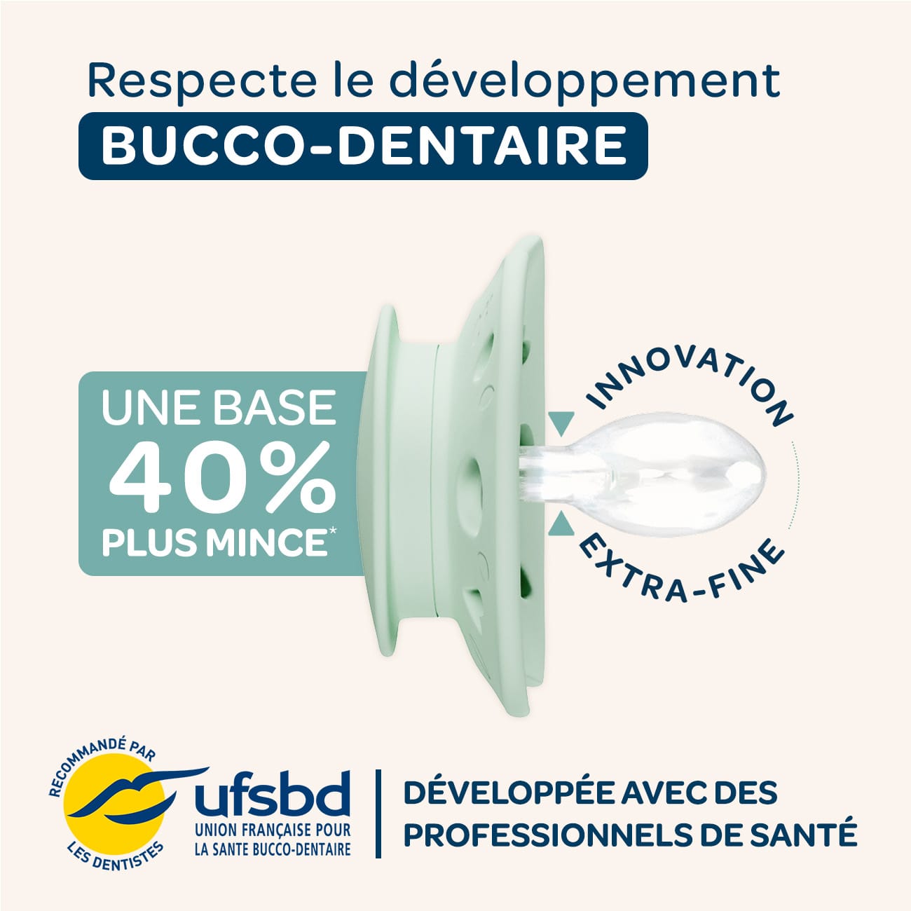 Lot de 2 sucettes anatomiques