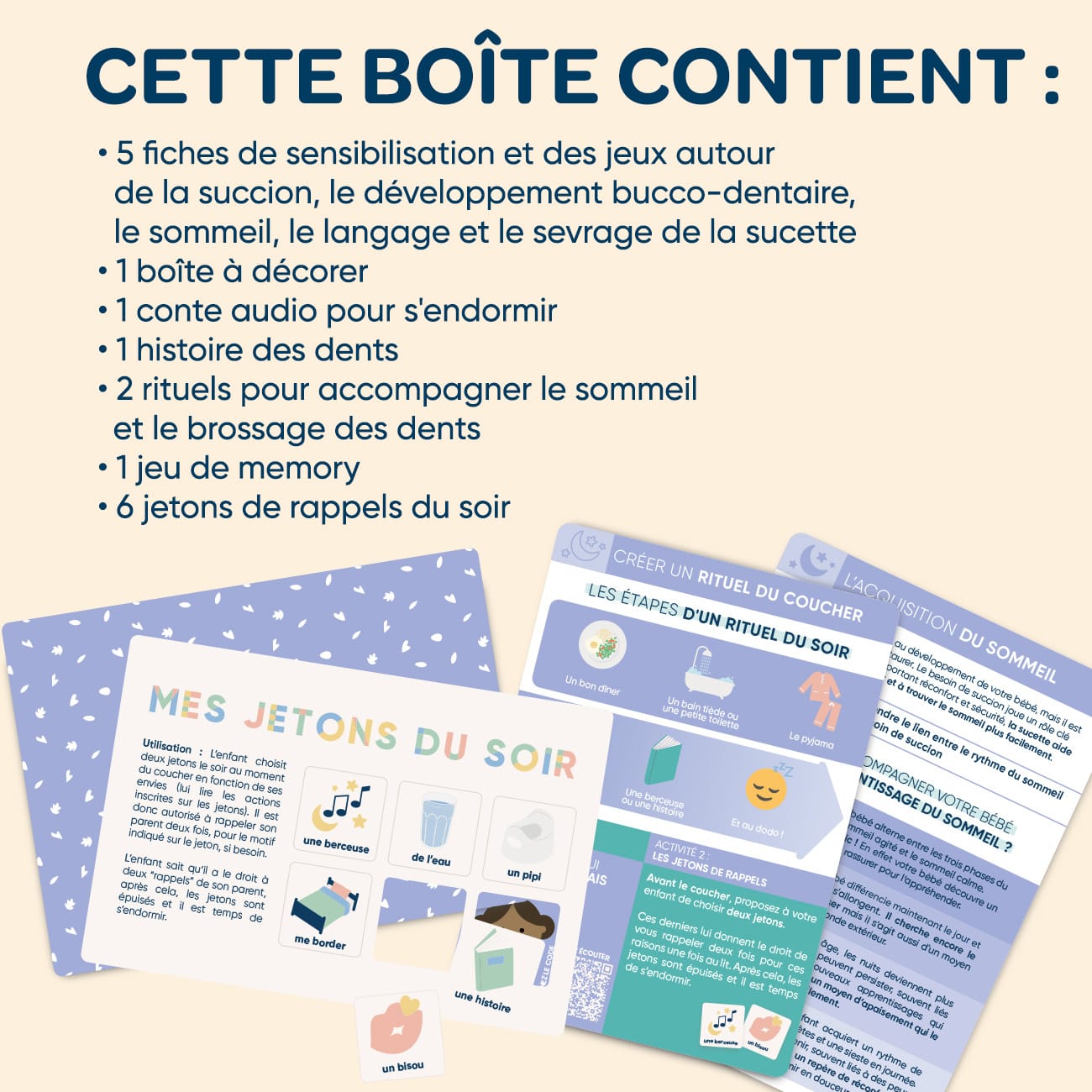 Coffret "Ma sucette sans prise de tête" + sucettes anatomiques