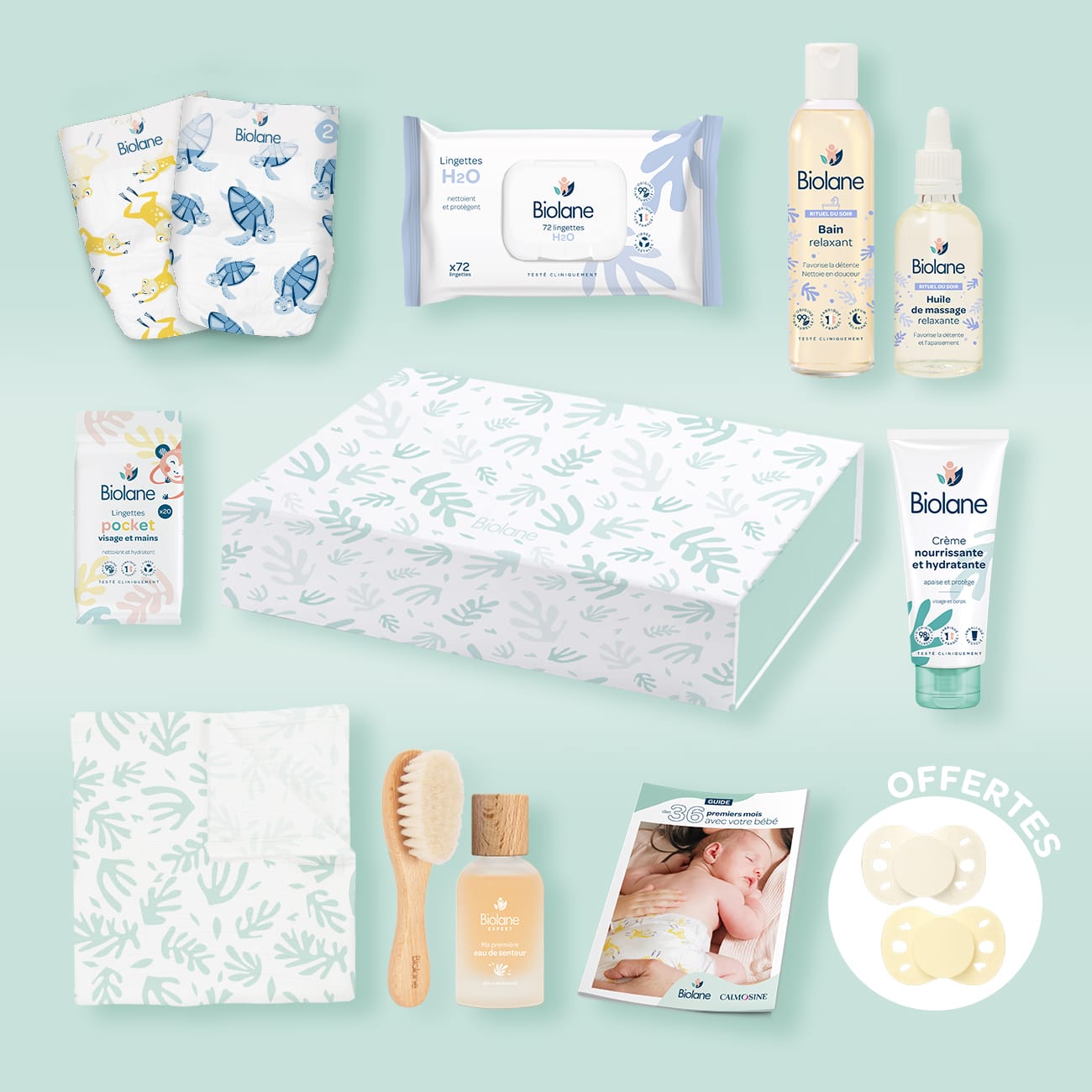 Coffret cadeau naissance Jaune