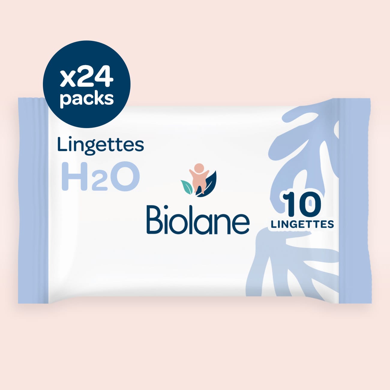 Lingettes H2O x10 lot de 24