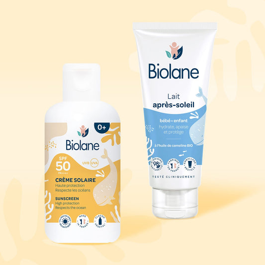 Lot crème solaire + lait après-soleil