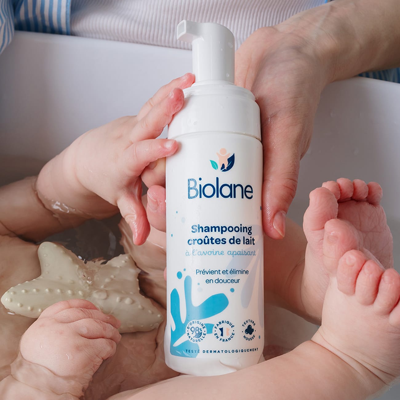 Shampooing croûtes de lait