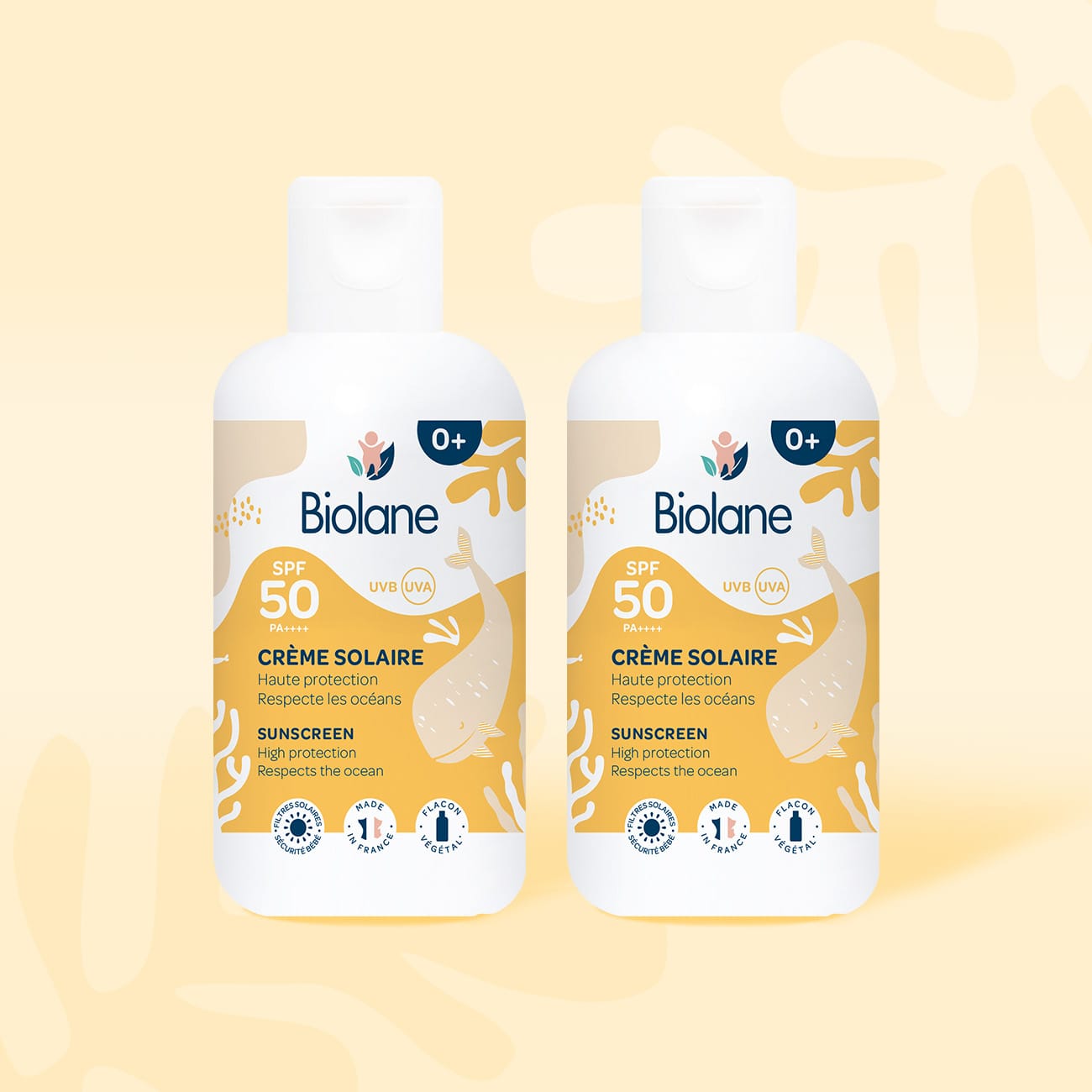 Lot de 2 crèmes solaires SPF50 - 125ml