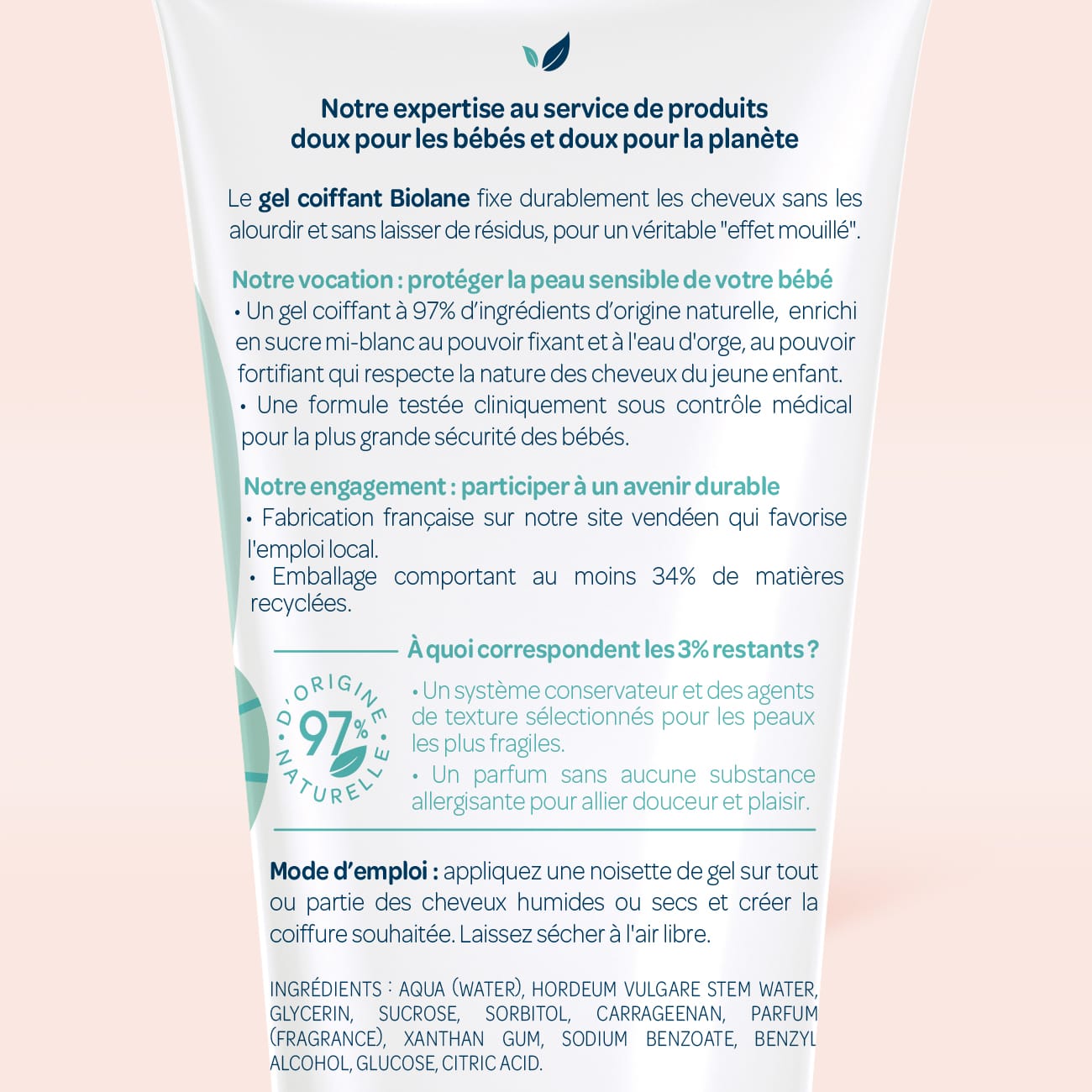 Gel coiffant